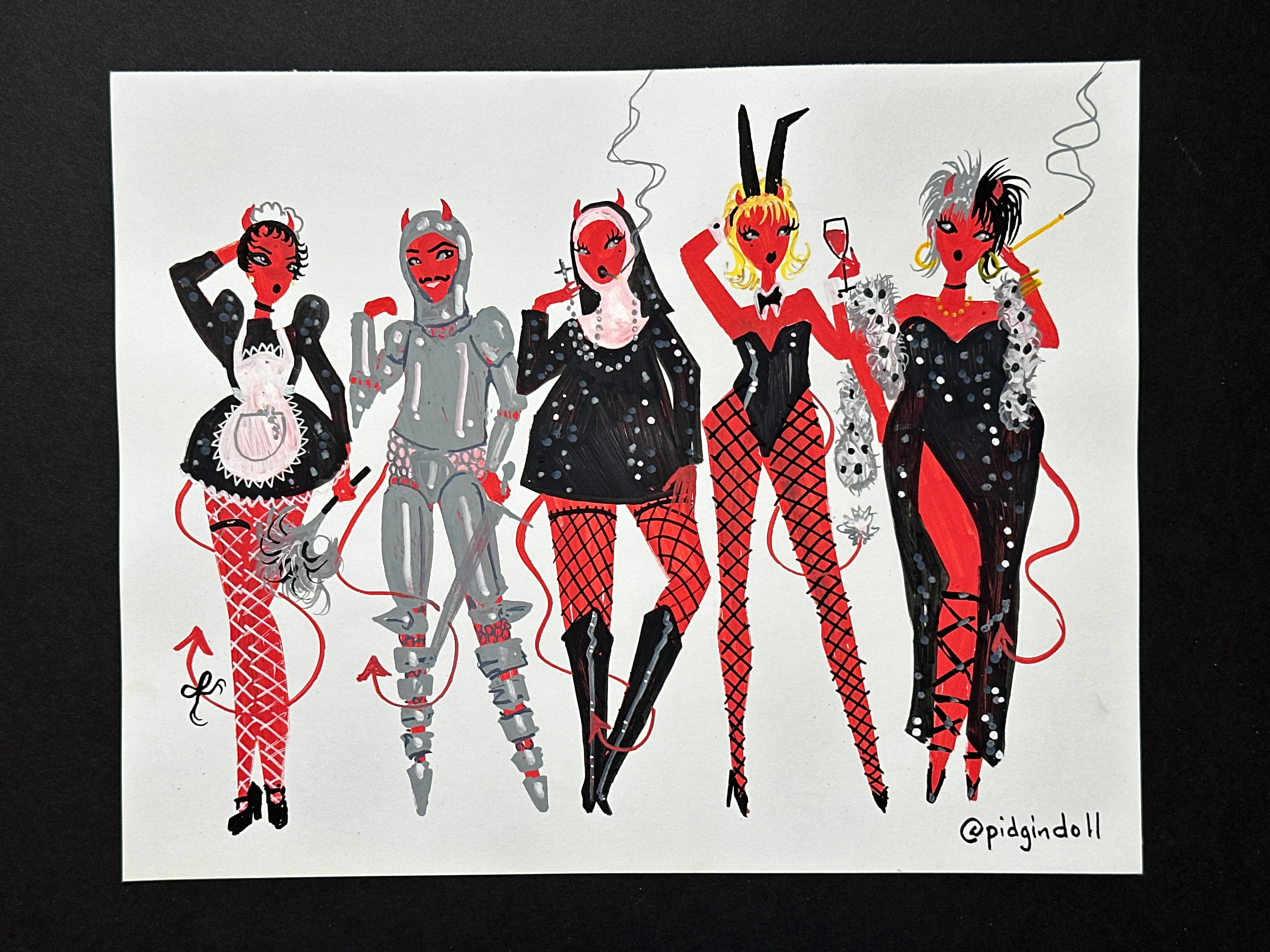 "Devilish" Original Illustration