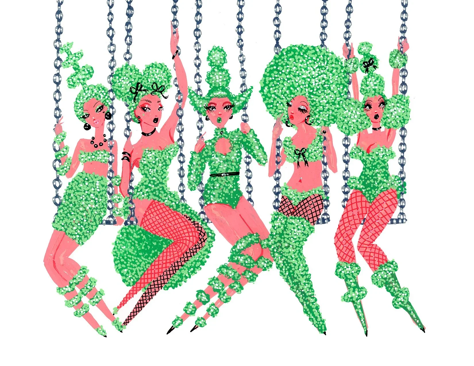 "The Swing Set" Art Print